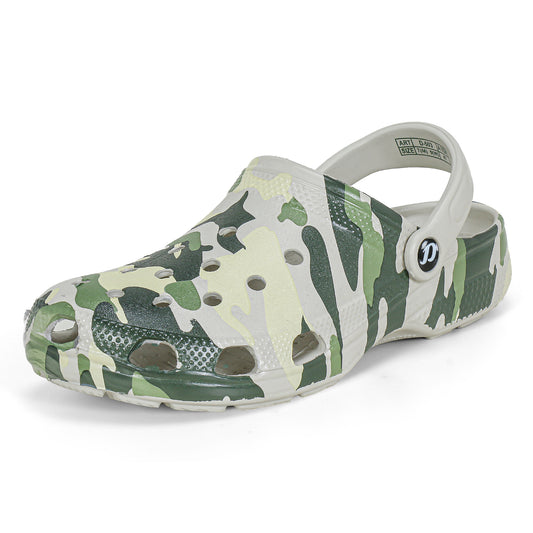DOCTOR EXTRA SOFT D-503 Men's Classic Graphic Casual Clogs/Sandals with Adjustable Back Strap for Adult | Comfortable & Light Weight | Stylish & Anti-Skid | Waterproof & Everyday Use Mules Gents/Boys