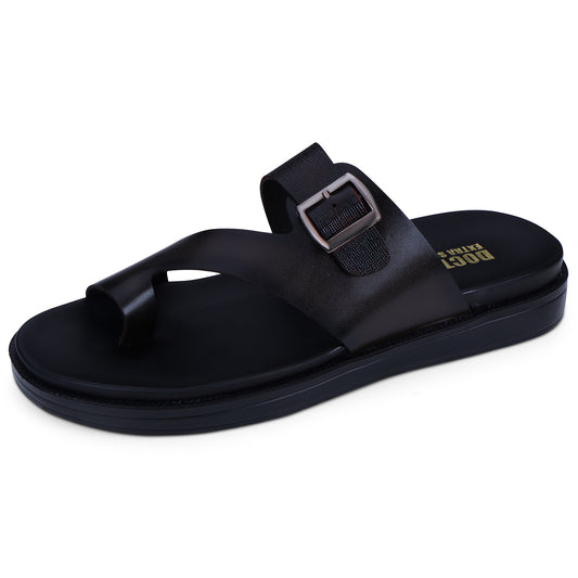 Doctor Extra Soft F-1 , Men's Classic Casual Original Leather Thong Black/Brown Sandals/Chappals with Memory Foam Cushion| Stylish & Non-Slip|Comfortable & Lightweight |Flip flops Slippers Gents & Boys