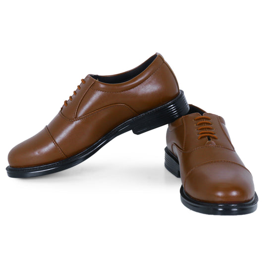 DOCTOR EXTRA SOFT D-801 Mens Classic Oxford Memory Foam Shoe for Uniform Dress, Black Formal, Office, Party,Wedding| Lightweight & Comfortable| Premium PU Grip Sole Derby Slip on Lace Up Gents & Boys