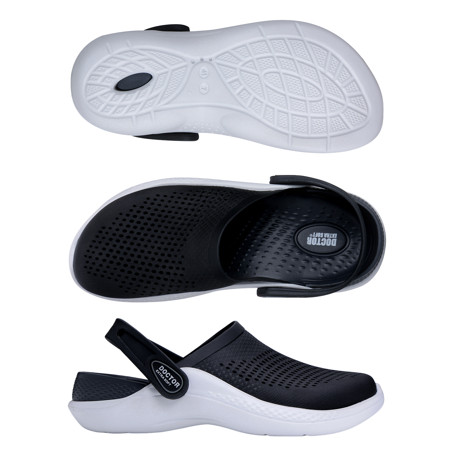 DOCTOR EXTRA SOFT D-513 Men's Clogs — Anti-Skid – Doctor Extra Soft