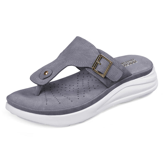 DOCTOR EXTRA SOFT D-621 Women's Ultra Lightweight Slippers/Flip-Flops with Memory Foam Cushion | Stylish & Comfortable | Casual & Fashion| Diabetic & Orthopedic Synthetic Slip-on Sandals Ladies/Girls