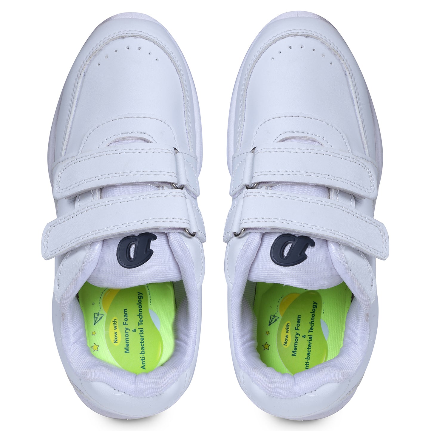 DOCTOR EXTRA SOFT D-3001 Unisex-Child/Kids/Adults Black & White Gola Shoes with Memory Foam Cushion & Anti-Bacterial Technology| Ideal for School, Formal, Casual, Uniform, Running| Comfort & Durable Boys/Girls