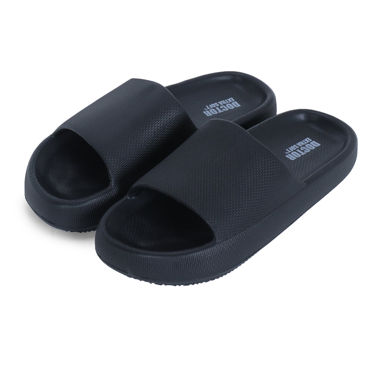 DOCTOR EXTRA SOFT D-504 Men's Classic Ultra Soft Sliders/Slippers with Cushion FootBed for Adult | Comfortable & Light Weight | Stylish & Anti-Skid | Waterproof & Everyday Flip Flops for Gents/Boy