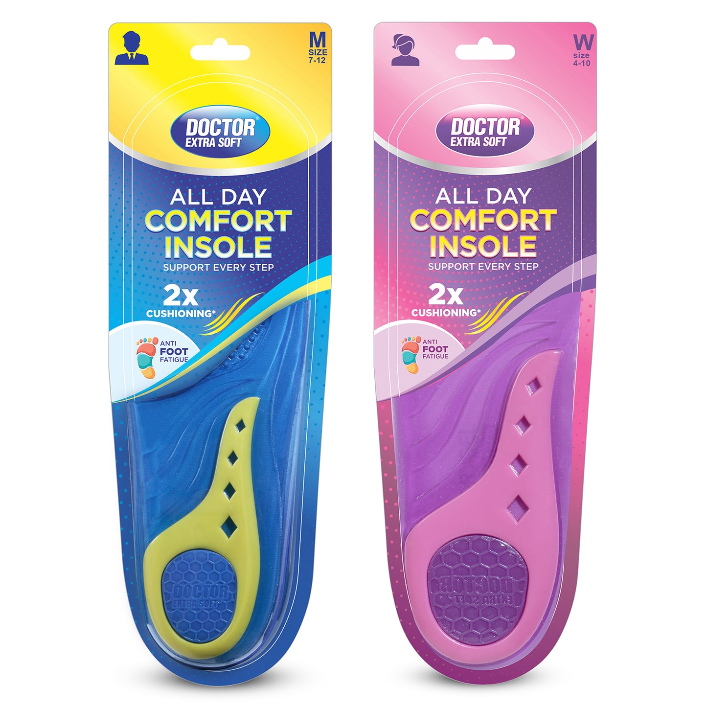 DOCTOR EXTRA SOFT Insole For Shoes For Men and Women, Comfort & Energy Massaging Gel Insoles For Pain Relief Orthotics D-951/D-952