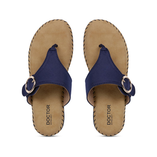 DOCTOR EXTRA SOFT ART-24 Women's Dr.Chappal For Ladies With Open Toe Style, Anti-Skid For Heel & Ankle Pain