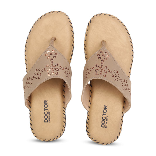 DOCTOR EXTRA SOFT ART-607 Women's Dr.Chappal For Ladies With Open Toe Style, Relaxing Footwear For Good Feet Health