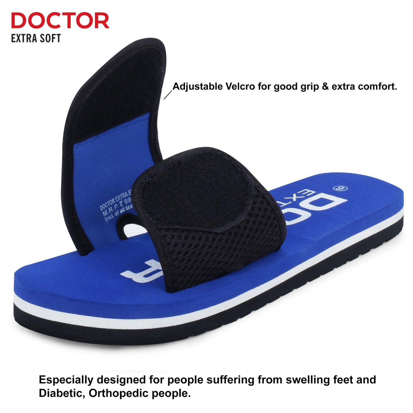 DOCTOR EXTRA SOFT Women's Slippers/Flip-flops D-17 For Ankle & Heel Pain Relief