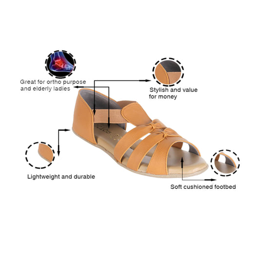 DOCTOR EXTRA SOFT Women's Sandals ART-532 Ideal For Pregnancy Fashion, Elderly Ladies With Soft Medicated Footbed