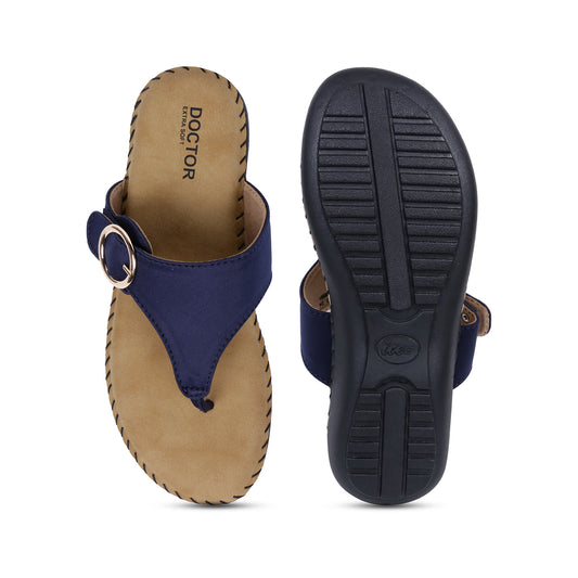 DOCTOR EXTRA SOFT ART-24 Women's Dr.Chappal For Ladies With Open Toe Style, Anti-Skid For Heel & Ankle Pain