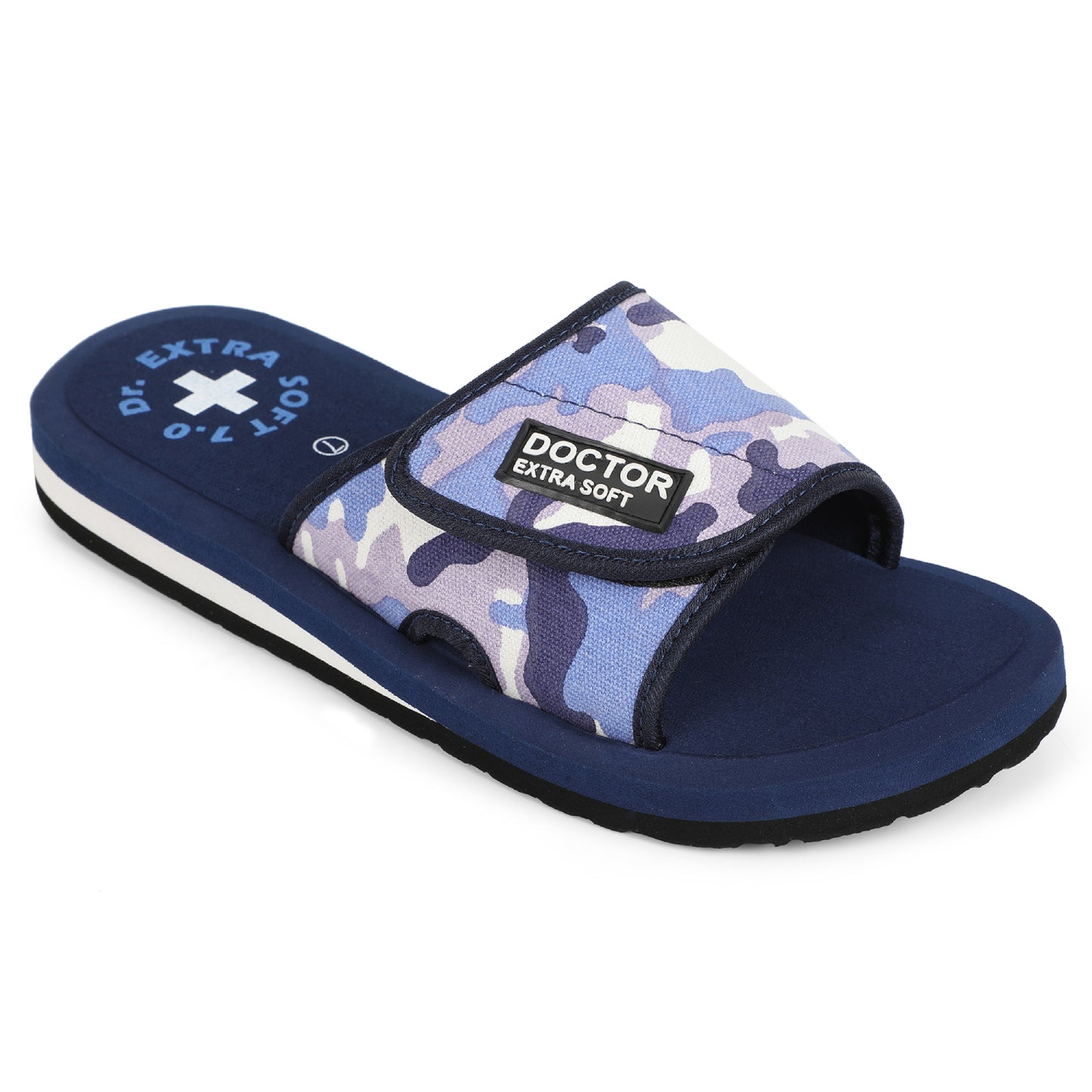 DOCTOR EXTRA SOFT D-53 Camo Ortho Care Adjustable Strap Super Comfort Dr.Sliders Flipflops & Camouflaged House Slippers for Men’s and Boy’s Slides