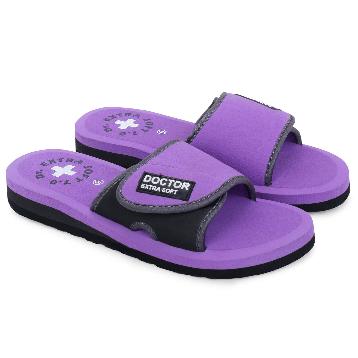 DOCTOR EXTRA SOFT D-52 Women's Slippers/Flip-flops Anti-Skid & Pregnancy, House Slippers With Velcro Adjustable Style