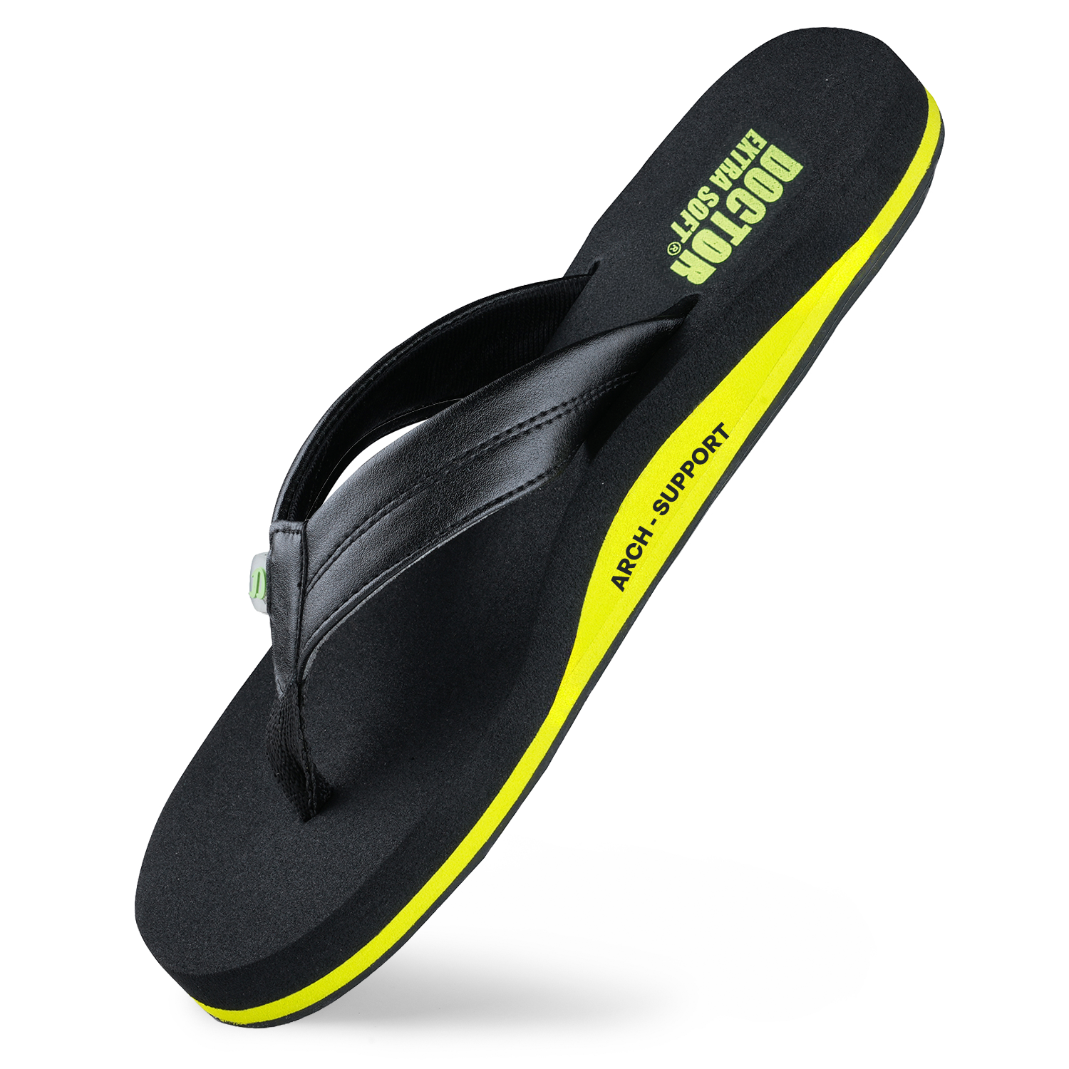 DOCTOR EXTRA SOFT Thong Arch Support Ortho Slippers for Mens| Orthopedic Diabetic & Stylish| Lightweight Comfortable & Casual| Cushion Anti-Skid Bedroom Daily Use House Flip-Flops Gents Boys NEW-D-38