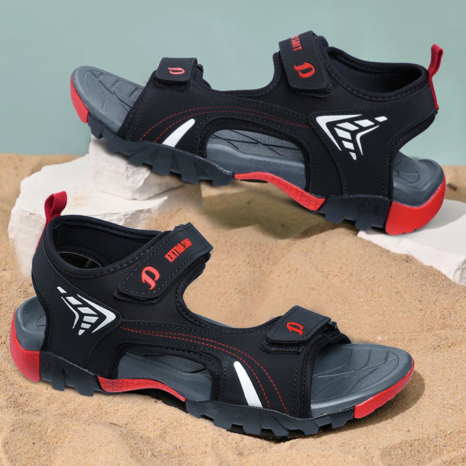 DOCTOR EXTRA SOFT Men's Sandals | Anti-Skid, Lightweight, Cushioned | D-304