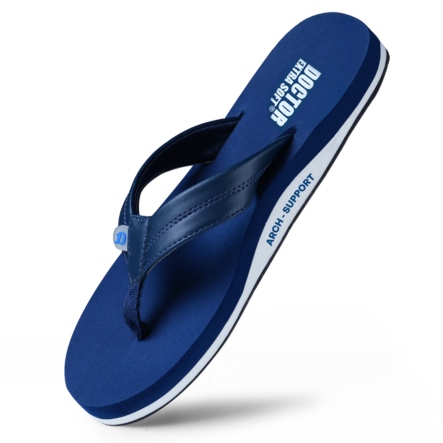 DOCTOR EXTRA SOFT Thong Arch Support Ortho Slippers for Mens| Orthopedic Diabetic & Stylish| Lightweight Comfortable & Casual| Cushion Anti-Skid Bedroom Daily Use House Flip-Flops Gents Boys NEW-D-38
