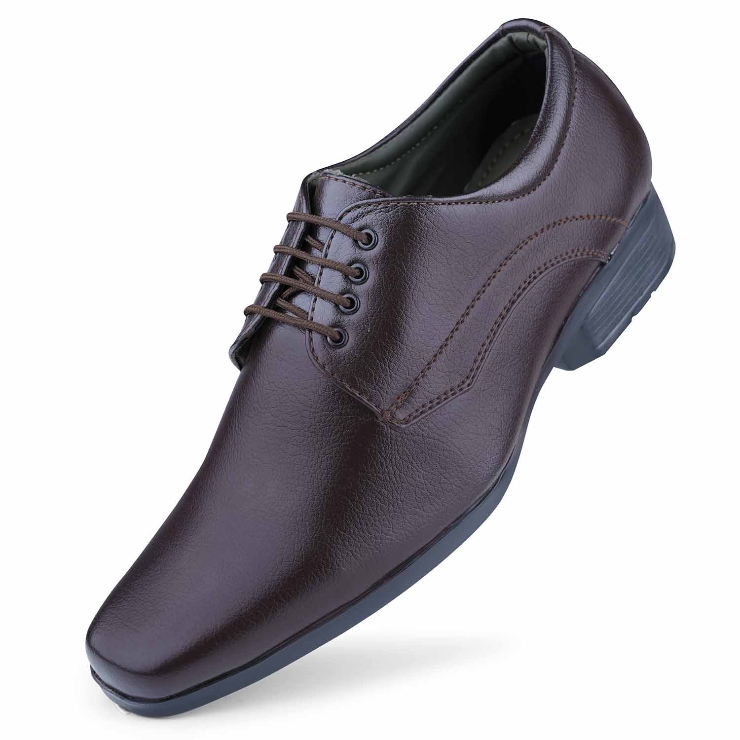 DOCTOR EXTRA SOFT Men’s Black Formal Shoes– Classic Office Business Dress Shoes, Slip On & Lace Up Style, Lightweight Cushioned Sole, Non-Slip Professional Work, Wedding,Party & Casual Footwear D-851