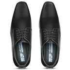 DOCTOR EXTRA SOFT Men’s Black Formal Shoes– Classic Office Business Dress Shoes, Slip On & Lace Up Style, Lightweight Cushioned Sole, Non-Slip Professional Work, Wedding,Party & Casual Footwear D-851