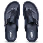 DOCTOR EXTRA SOFT Men's Classic Casual Original Leather Thong Black/Brown Sandals/Chappals with Memory Foam Cushion| Stylish & Non-Slip|Comfortable & Lightweight |Flip flops Slippers Gents & Boys F-12