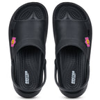 DOCTOR EXTRA SOFT Women's Classic Smiley Charm Clogs/Sandals with Adjustable Back Strap for Adult| Comfortable & Lightweight | Stylish & Anti-Skid| Casual Waterproof Everyday Mules Girls Ladies D-539