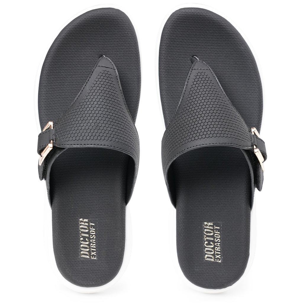 DOCTOR EXTRA SOFT Women's Slippers | Memory Foam, Orthopedic, Lightweight | D-620