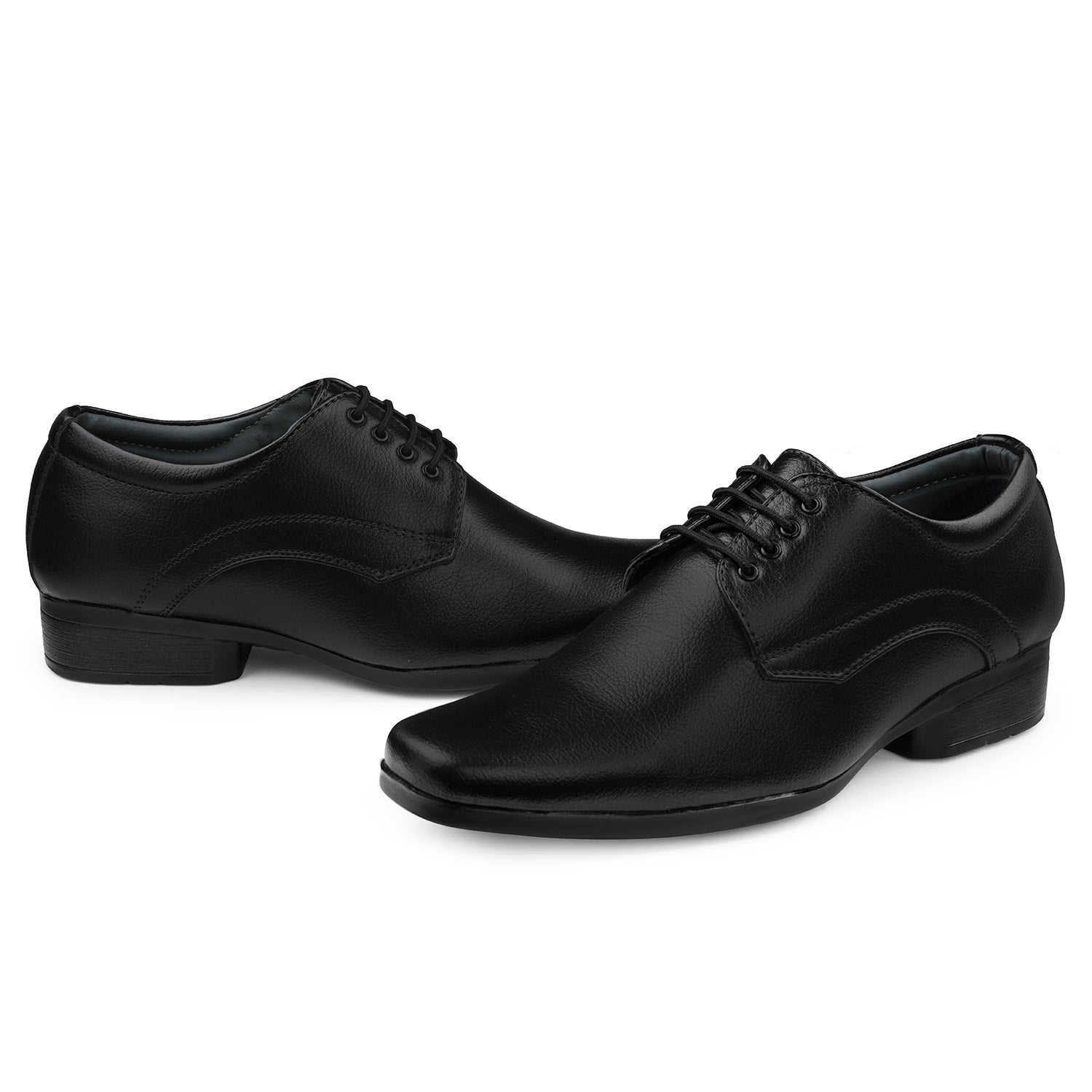 DOCTOR EXTRA SOFT Men’s Black Formal Shoes– Classic Office Business Dress Shoes, Slip On & Lace Up Style, Lightweight Cushioned Sole, Non-Slip Professional Work, Wedding,Party & Casual Footwear D-851