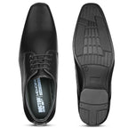 DOCTOR EXTRA SOFT Men’s Black Formal Shoes– Classic Office Business Dress Shoes, Slip On & Lace Up Style, Lightweight Cushioned Sole, Non-Slip Professional Work, Wedding,Party & Casual Footwear D-851