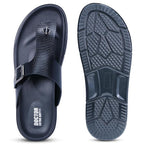 DOCTOR EXTRA SOFT Men's Classic Casual Original Leather Thong Black/Brown Sandals/Chappals with Memory Foam Cushion| Stylish & Non-Slip|Comfortable & Lightweight |Flip flops Slippers Gents & Boys F-12
