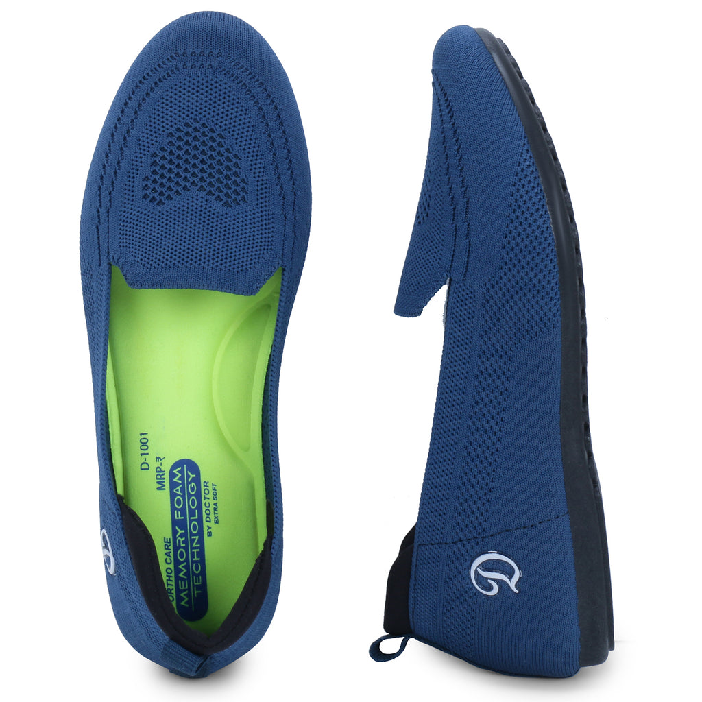 DOCTOR EXTRA SOFT D-1003 Flexible Memory Foam Women's Shoes for Walking Gym Training,Casual, Sports,Slip-On,Lightweight Lace up Athletics Slipon Running Sneaker for Ladies & Girls