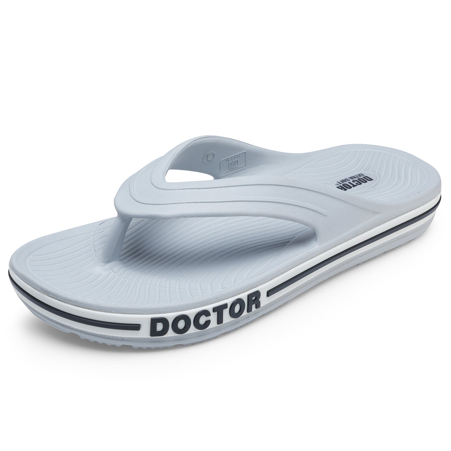 DOCTOR EXTRA SOFT D-553 Men's Classic & Premium Casual Flip Flops with Soft Acupressure for Adult | Comfortable & LightWeight| Stylish & Anti-Skid |Waterproof Everyday Cushion Slippers for Gents/Boys