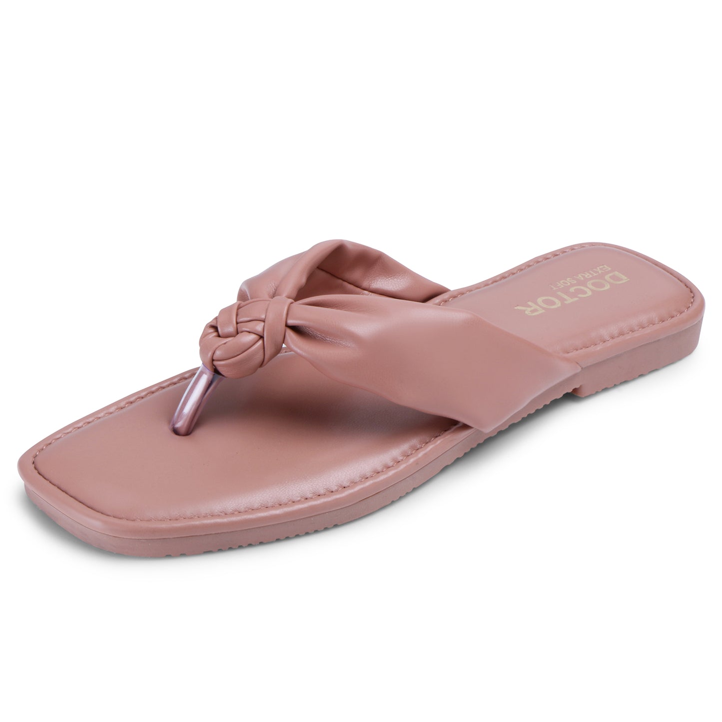 DOCTOR EXTRA SOFT D-653 Fashionable Stylish Trendy Memory Foam Flat Thong Flip Flop/Slippers for Women| Comfortable & Lightweight| Breathable & Anti-Slip| Outdoor Casual Chappals Sandals Ladies/Girls