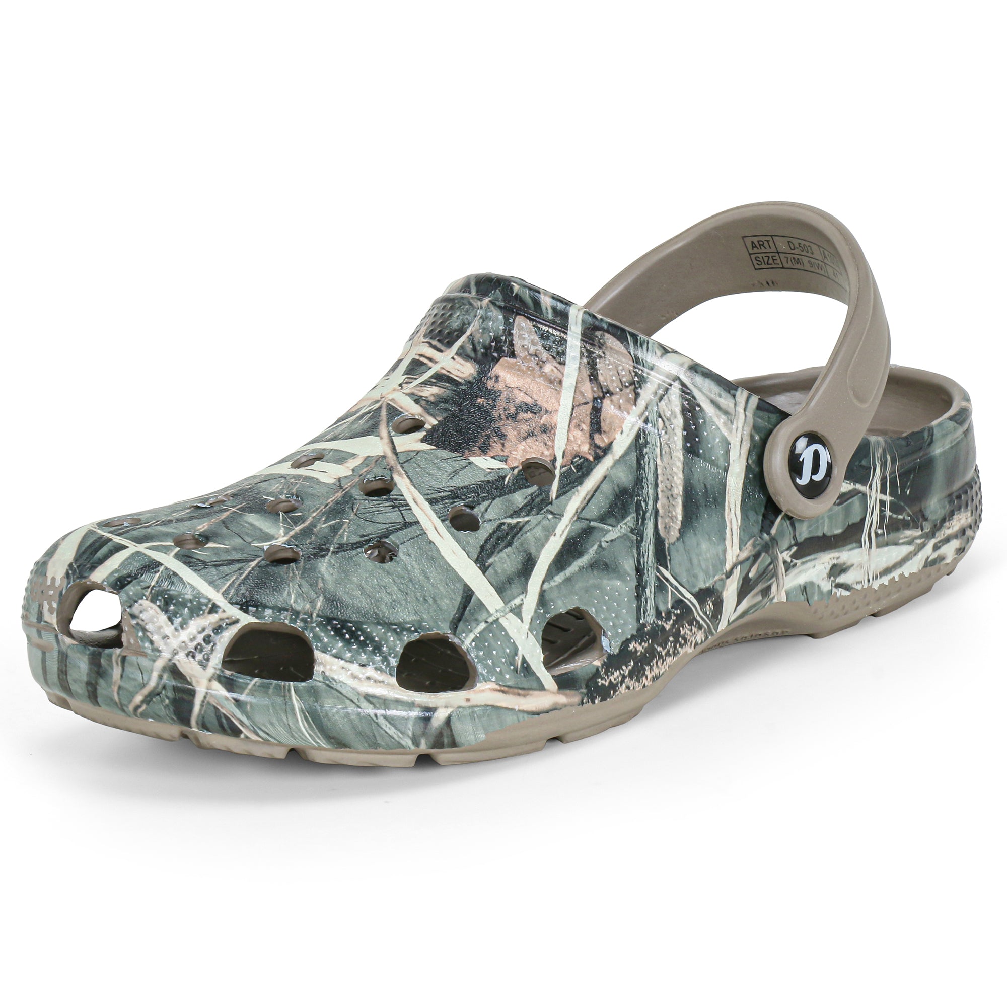 DOCTOR EXTRA SOFT D-503 Men's Classic Graphic Casual Clogs/Sandals with Adjustable Back Strap for Adult | Comfortable & Light Weight | Stylish & Anti-Skid | Waterproof & Everyday Use Mules Gents/Boys