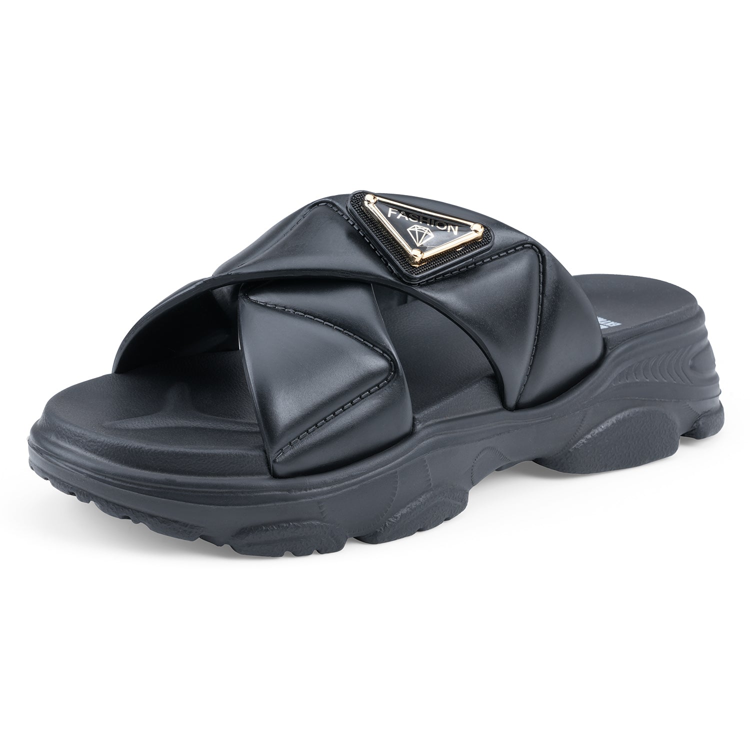 DOCTOR EXTRA SOFT Women's Fashionable Buckle Sliders/Slippers with Cushion FootBed for Adult | Comfortable & Light Weight| Stylish & Anti-Skid| Waterproof & Everyday Flip Flops for Ladies Girls D-521
