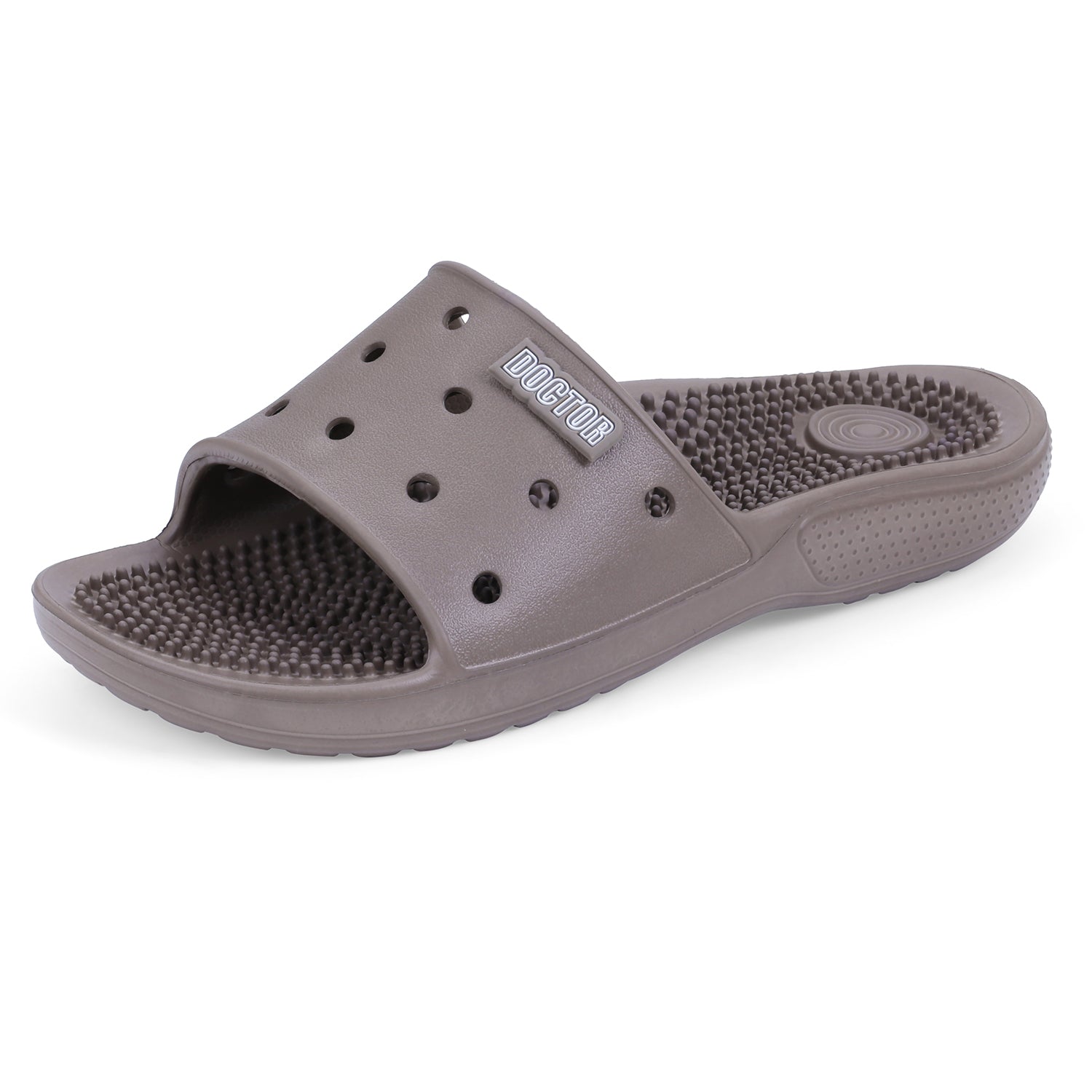 DOCTOR EXTRA SOFT D-545 Men's Orthopedic Acupressure Sliders/Slippers with Cushion FootBed for Adult| Comfortable & Light Weight | Stylish & Anti-Skid| Waterproof | Everyday Flip Flops for Gents/Boys