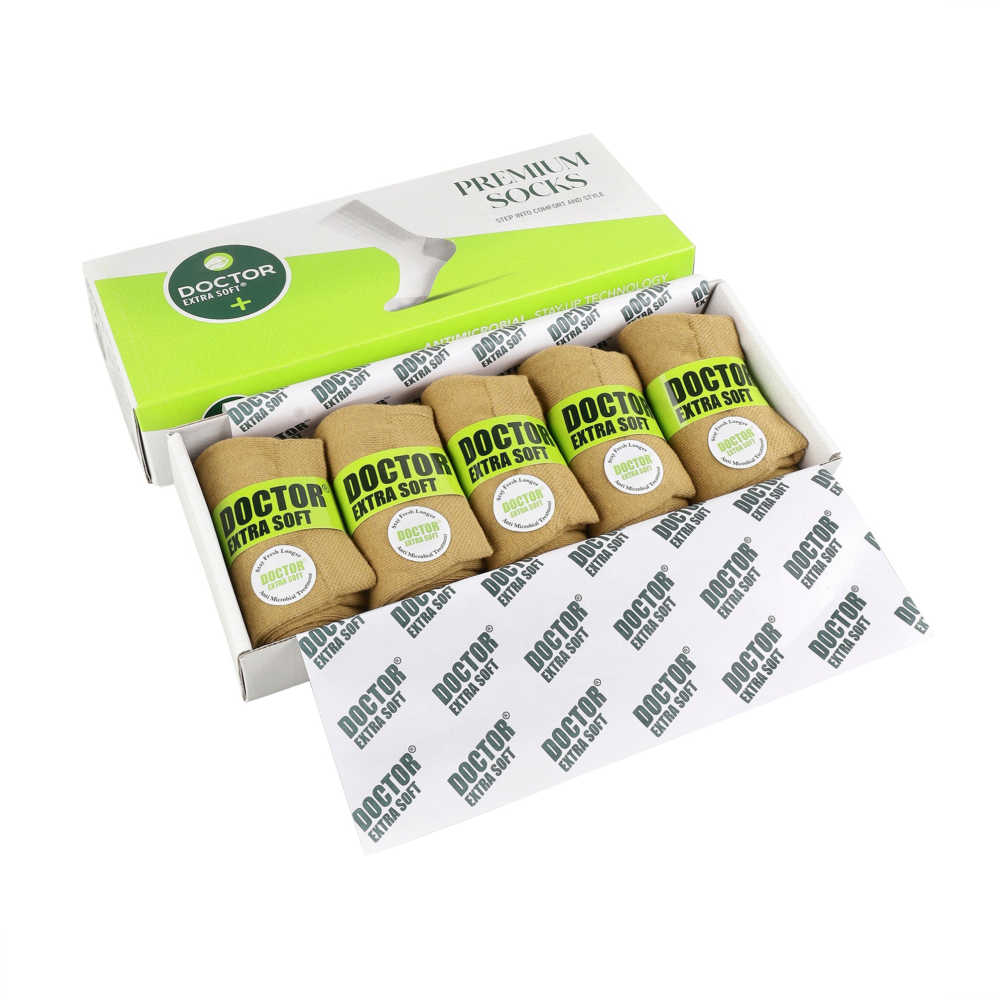 DOCTOR EXTRA SOFT D-302 Men's Premium Cushioned Cotton Ankle Socks| Half Terry,Odour-Free & Breathable| Ideal For Sports,Sneaker,Running,GymTraining,Athletic| Everyday Use Gent's/Boys PACK OF 5 (Free Size)