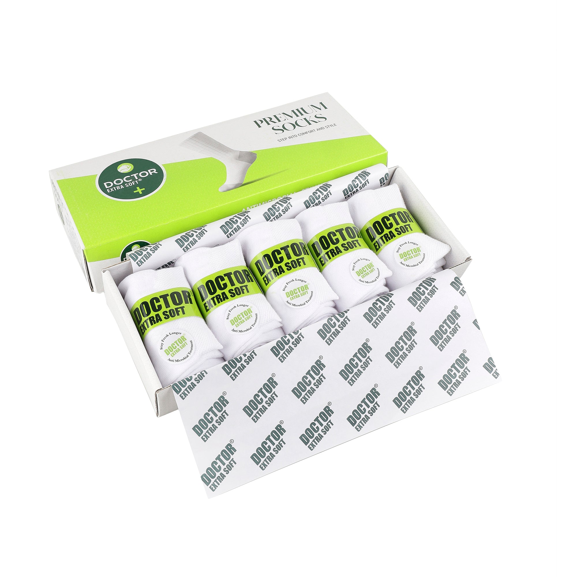 DOCTOR EXTRA SOFT D-302 Men's Premium Cushioned Cotton Ankle Socks| Half Terry,Odour-Free & Breathable| Ideal For Sports,Sneaker,Running,GymTraining,Athletic| Everyday Use Gent's/Boys PACK OF 5 (Free Size)