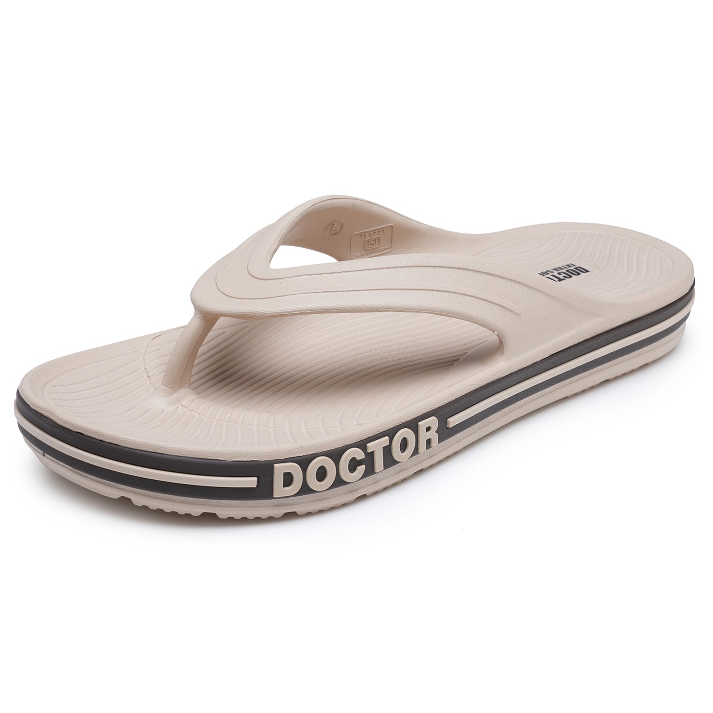 DOCTOR EXTRA SOFT D-553 Men's Classic & Premium Casual Flip Flops with Soft Acupressure for Adult | Comfortable & LightWeight| Stylish & Anti-Skid |Waterproof Everyday Cushion Slippers for Gents/Boys