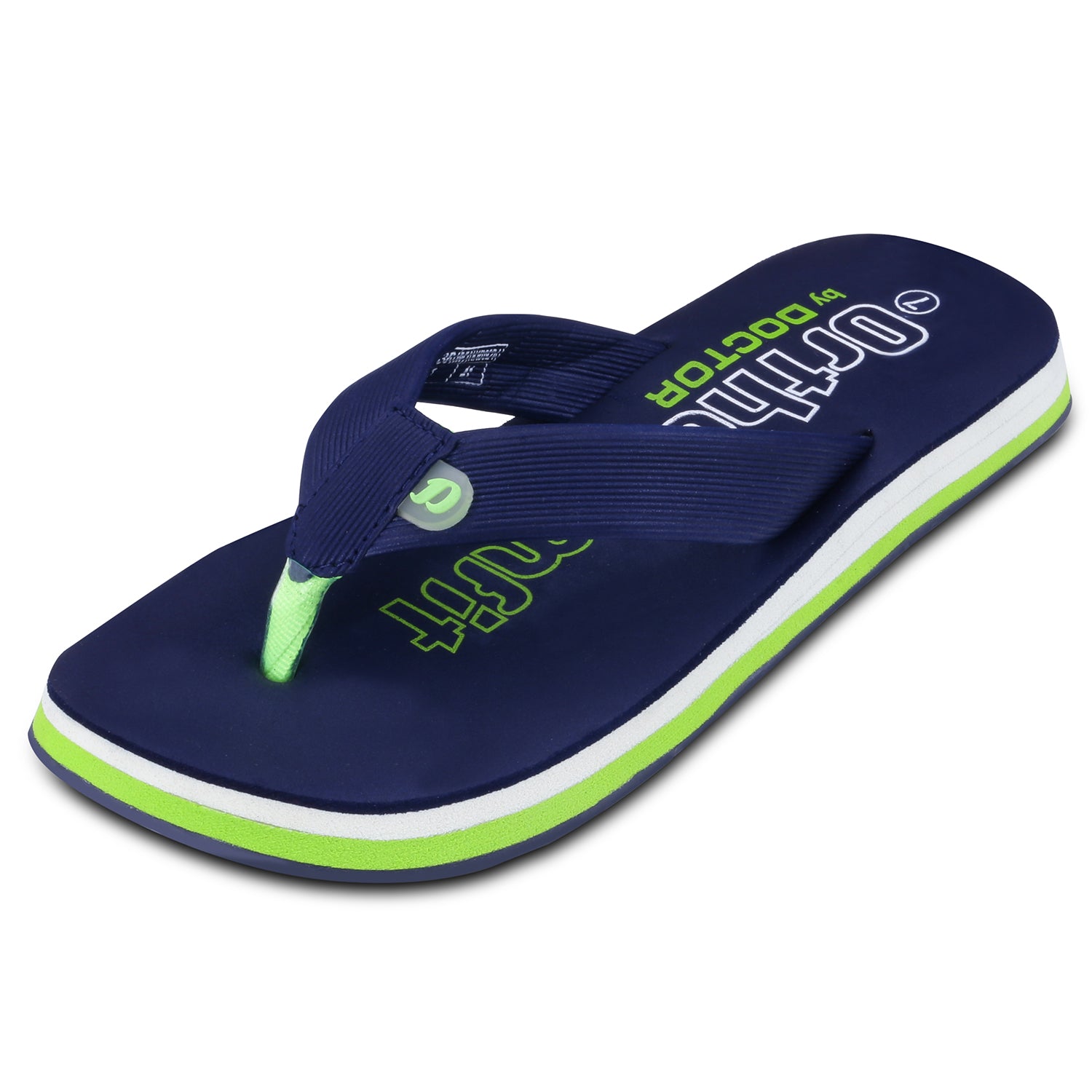 DOCTOR EXTRA SOFT D-36 Men's Orthopedic TPR Slippers with Cushion FootBed for Adult| Stylish & Anti-Skid| Comfortable & Light Weight| Casual Durable Waterproof Everyday Dr. Home Flip Flops Gents Boys