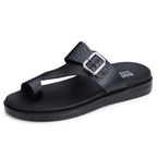 DOCTOR EXTRA SOFT F-1 Men's Leather Thong Sandals — Genuine Leather & Anti-Skid