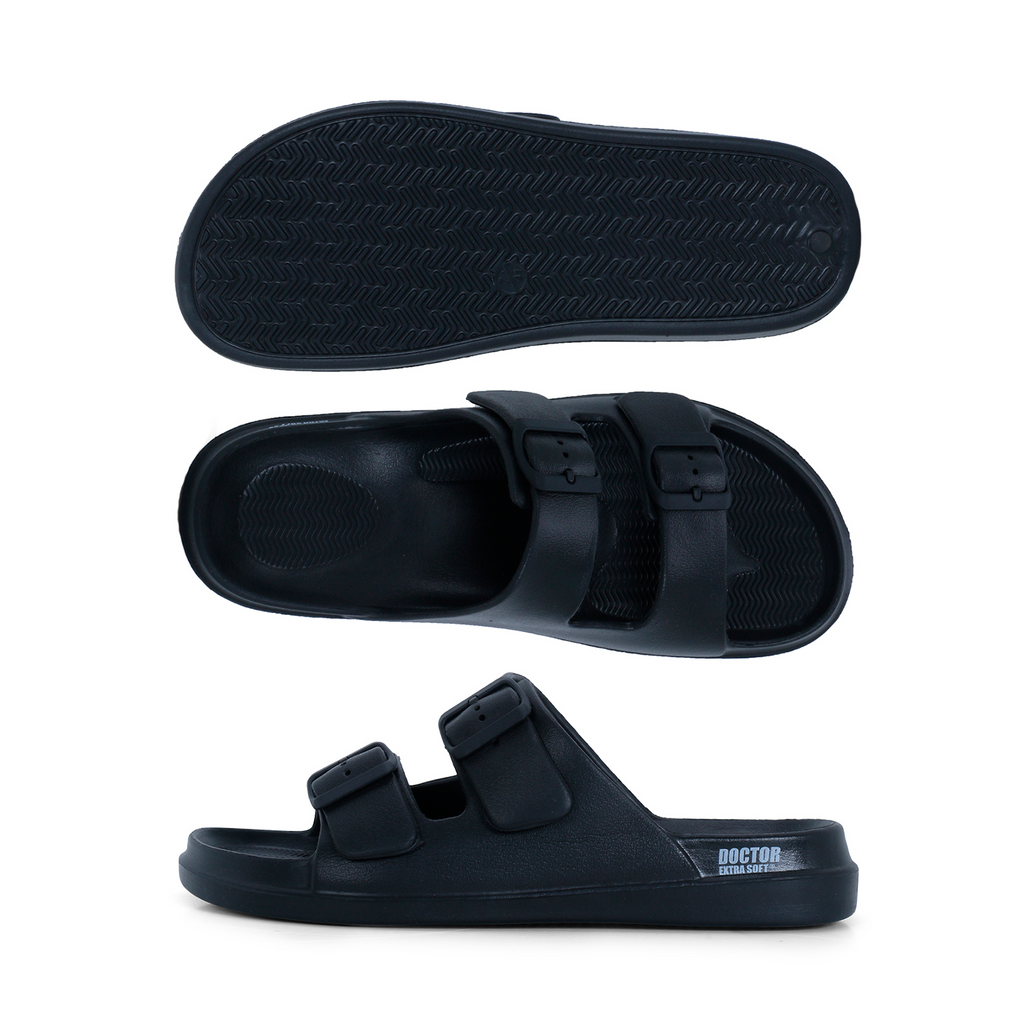 DOCTOR EXTRA SOFT D-505 Men's Slider Slippers — Cushioned & Anti-Skid