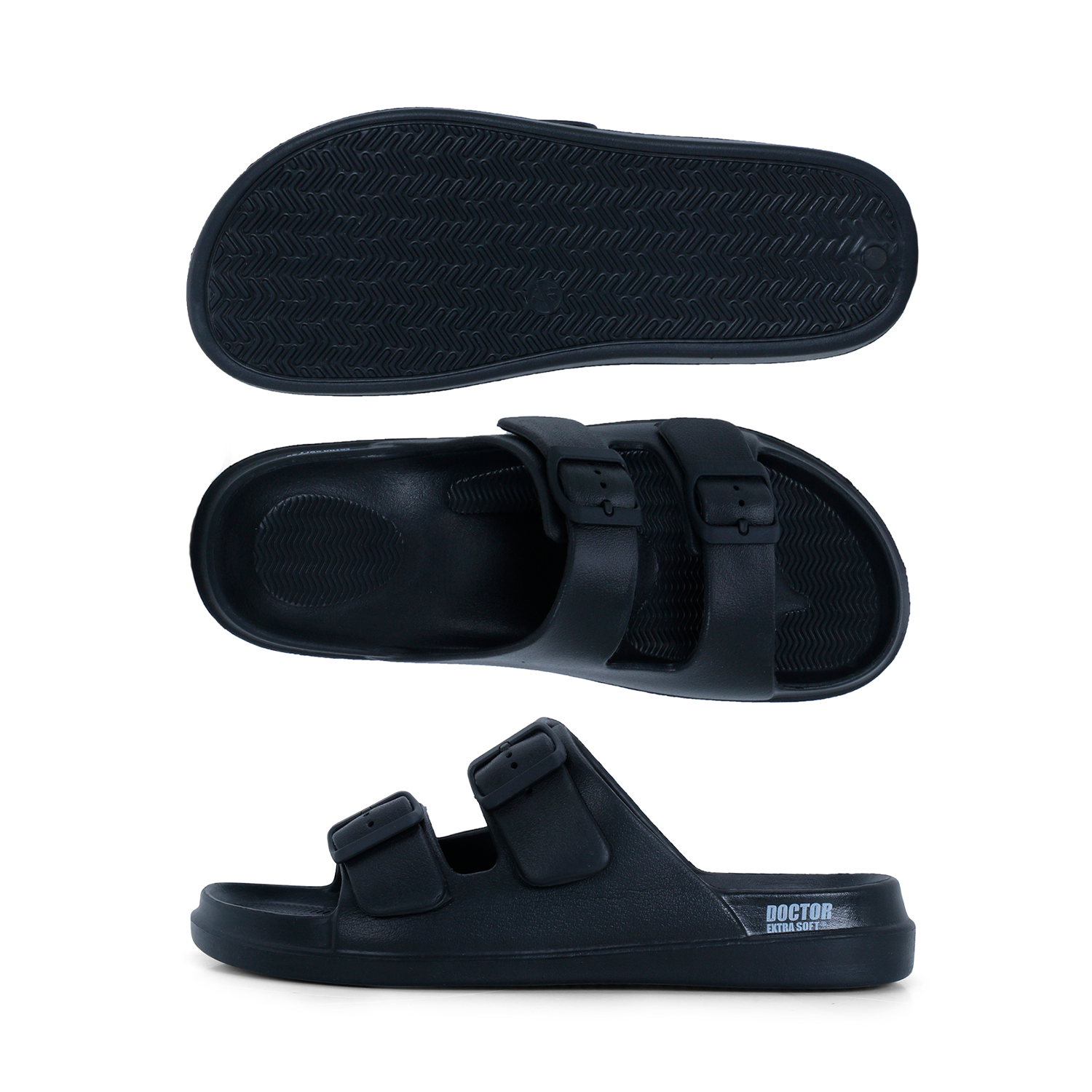 DOCTOR EXTRA SOFT D-505 Men's Slider Slippers — Cushioned & Anti-Skid