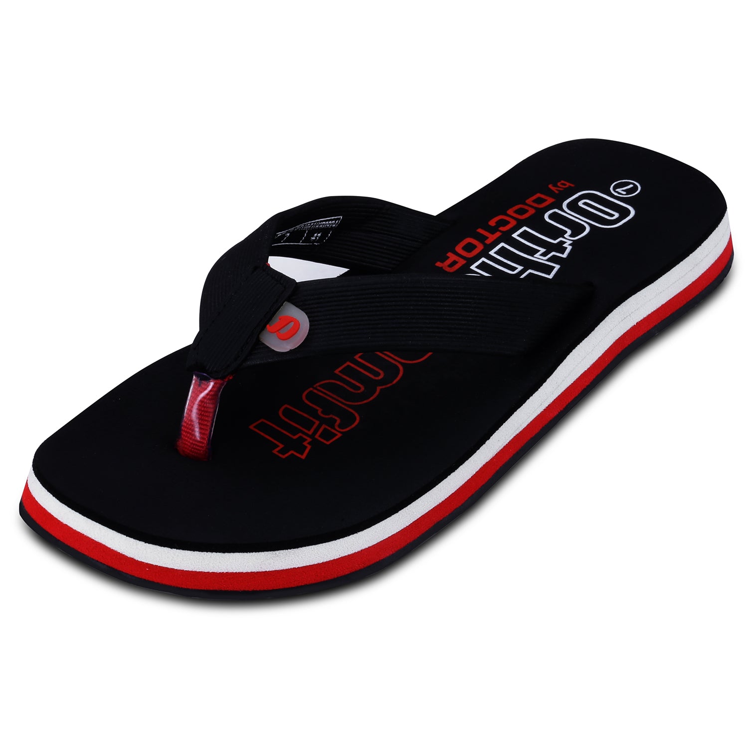 DOCTOR EXTRA SOFT D-36 Men's Orthopedic TPR Slippers with Cushion FootBed for Adult| Stylish & Anti-Skid| Comfortable & Light Weight| Casual Durable Waterproof Everyday Dr. Home Flip Flops Gents Boys