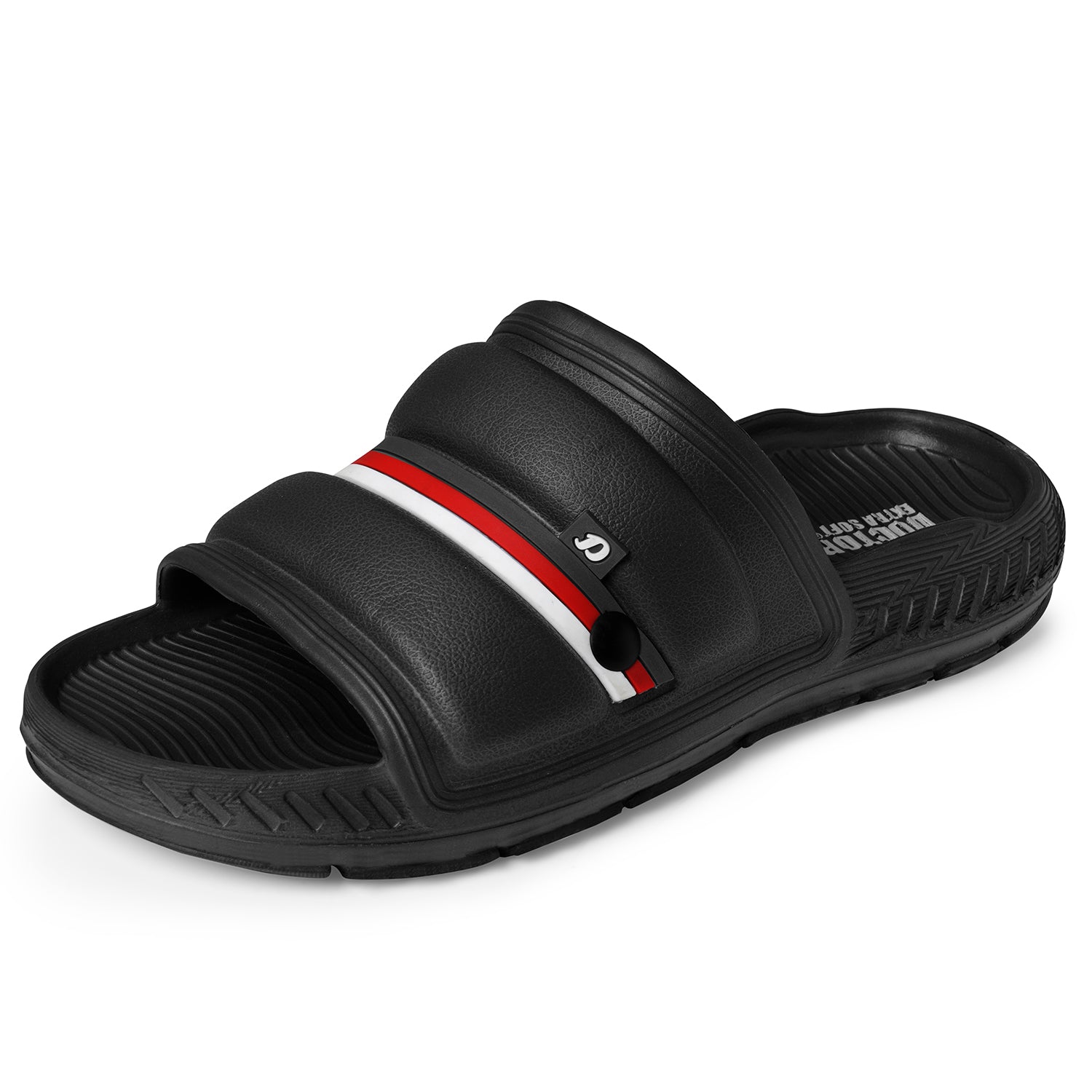 DOCTOR EXTRA SOFT D-527 Men's Classic Ultra Soft Sliders/Slippers with Cushion FootBed for Adult | Comfortable & Light Weight | Stylish & Anti-Skid | Waterproof & Everyday Flip Flops for Gents/Boys