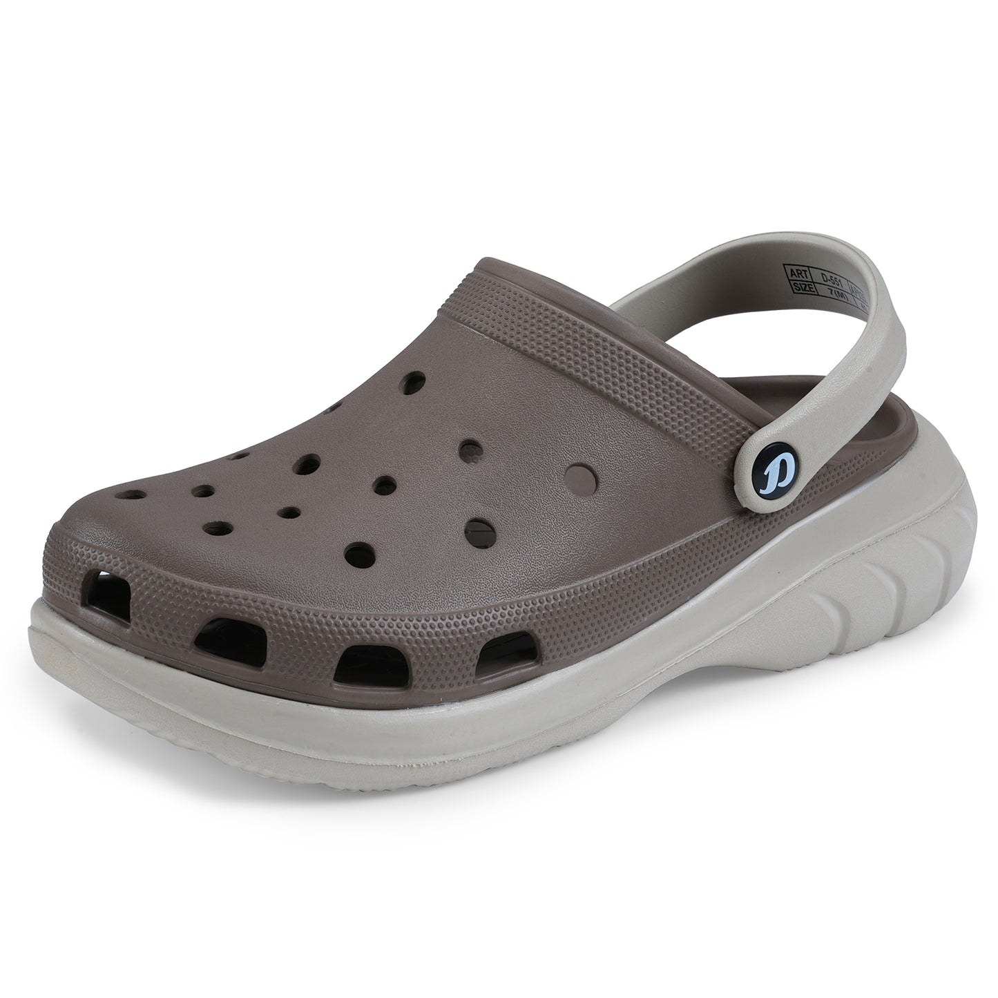 DOCTOR EXTRA SOFT D-551 Men's Double Color Comfy Casual Sports Clogs/Sandals with Adjustable Back Strap for Adult| Comfortable & Lightweight| Stylish & Anti-Skid|Waterproof Daily Use Mules Gents/Boys