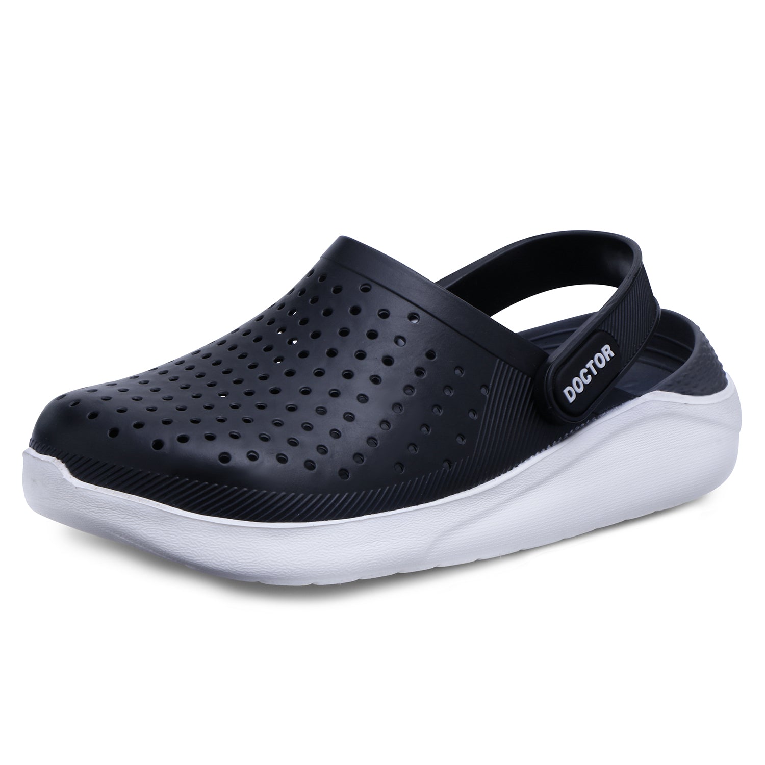 DOCTOR EXTRA SOFT D-530 Men's Classic Ultra Soft Clogs/Sandals with Adjustable Back Strap for Adult| Comfortable & Lightweight| Stylish & Anti-Skid|Indoor & Outdoor Waterproof Casual Mules Gents/Boys