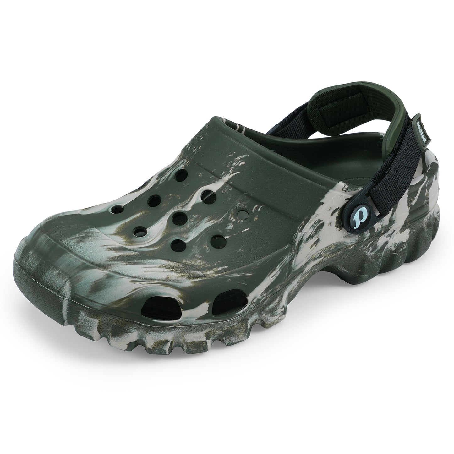 DOCTOR EXTRA SOFT D-550 Men's Classic Camo Casual Sports Clogs/Sandals with Adjustable Back Strap for Adult| Comfortable & Lightweight| Stylish & Anti-Skid| Waterproof & Everyday Use Mules Gents Boys