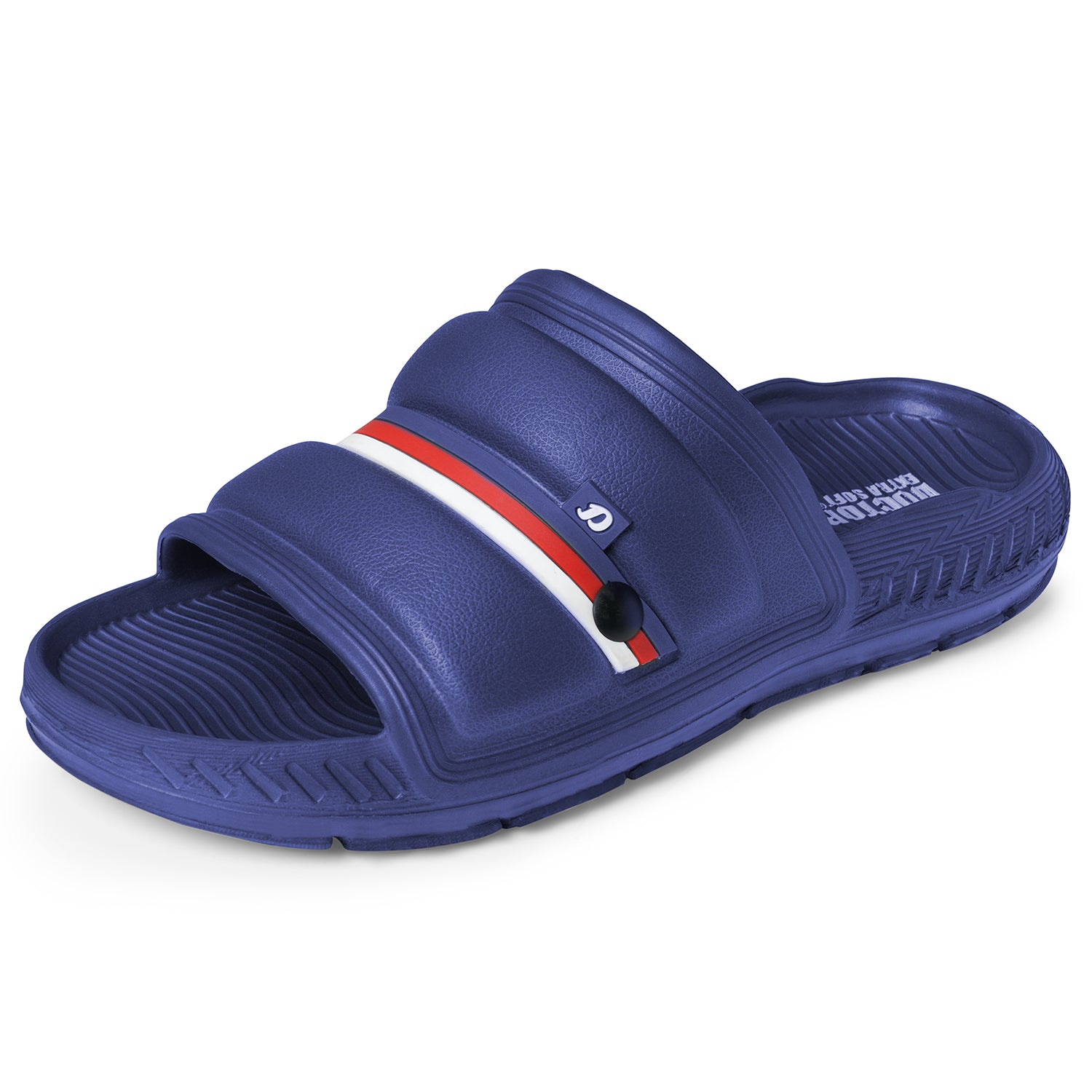 DOCTOR EXTRA SOFT D-527 Men's Classic Ultra Soft Sliders/Slippers with Cushion FootBed for Adult | Comfortable & Light Weight | Stylish & Anti-Skid | Waterproof & Everyday Flip Flops for Gents/Boys