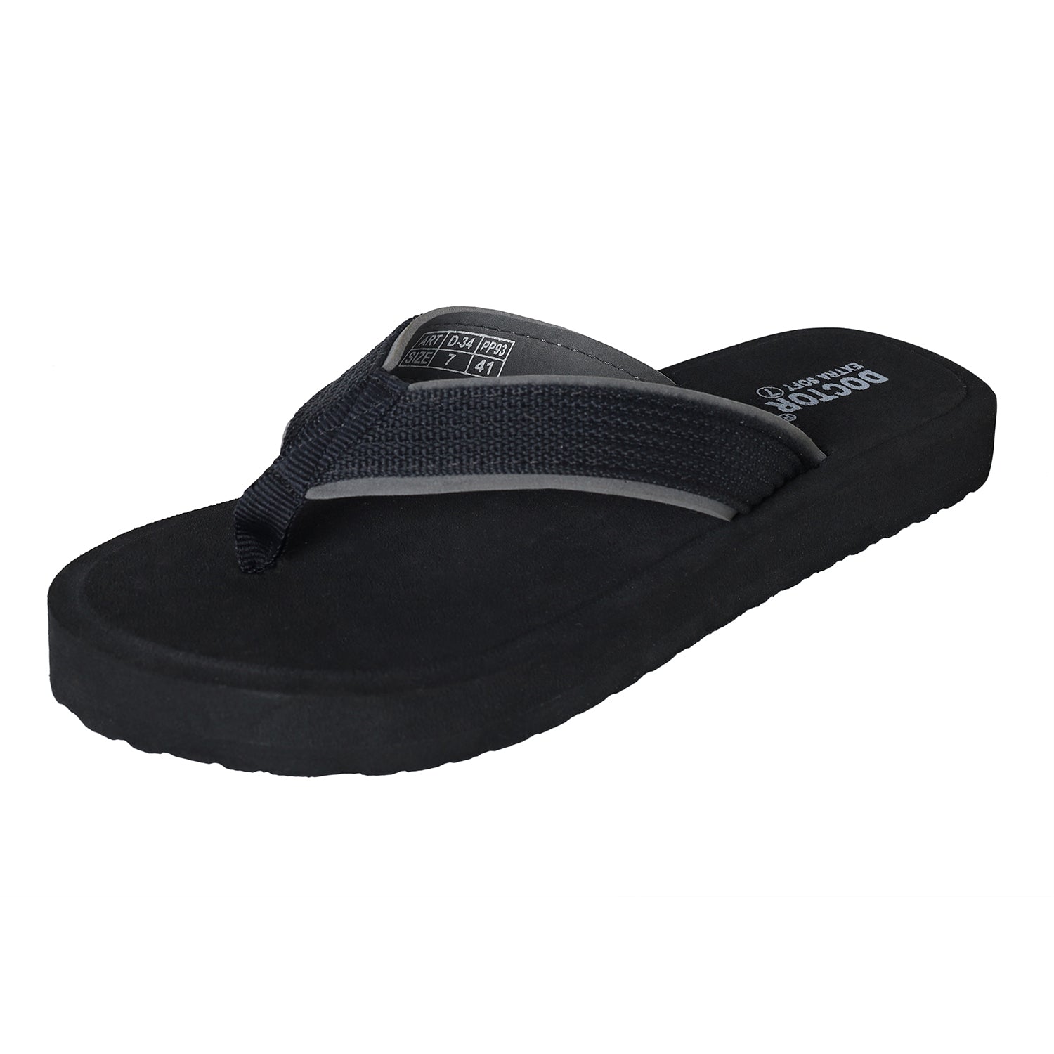 DOCTOR EXTRA SOFT D-34 Doctor Slippers for Men's Orthopedic Diabetic Non-Slip Lightweight Durable Cushion Comfortable Flat Mcr Casual Stylish Dr Chappals and House Flip flops For Gent's and Boys