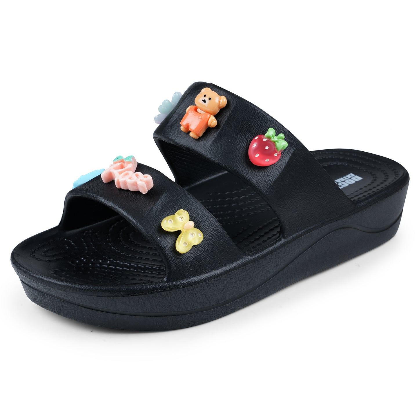 DOCTOR EXTRA SOFT D-540 Women's Classic Charms Cushion Sandals/Clogs| Comfortable & LightWeight | Stylish & Anti-Skid | Waterproof Casual Daily Mules Girls/Ladies