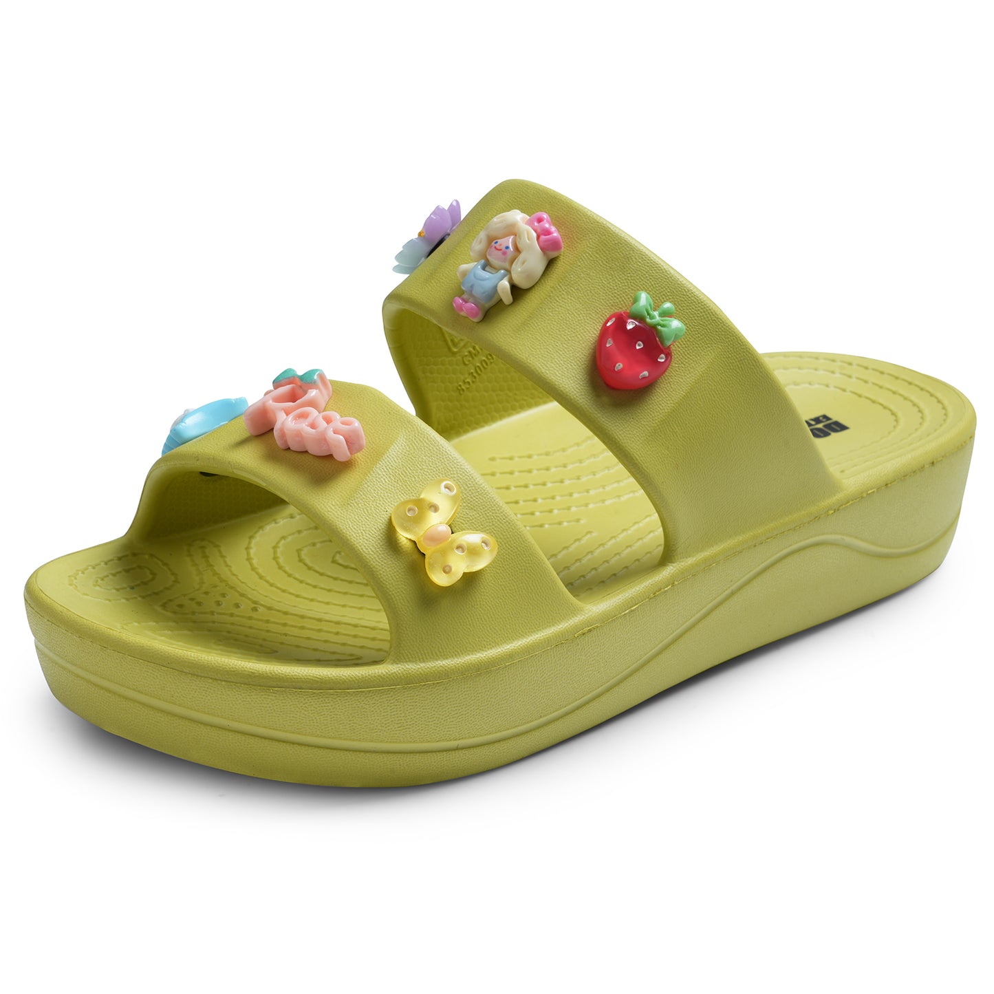 DOCTOR EXTRA SOFT D-540 Women's Classic Charms Cushion Sandals/Clogs| Comfortable & LightWeight | Stylish & Anti-Skid | Waterproof Casual Daily Mules Girls/Ladies