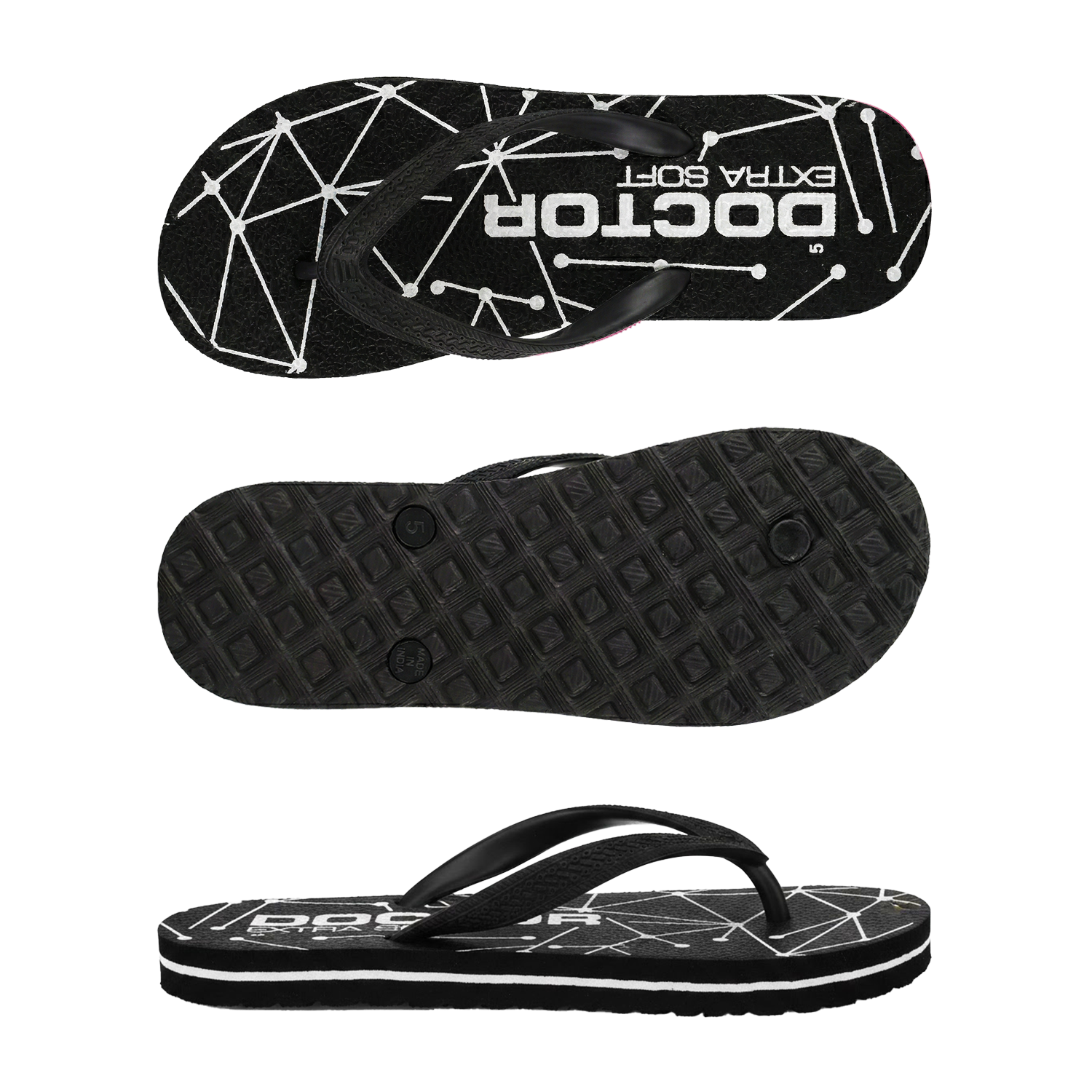 DOCTOR EXTRA SOFT OR-D-02 Women's Flip Flops — Anti-Skid