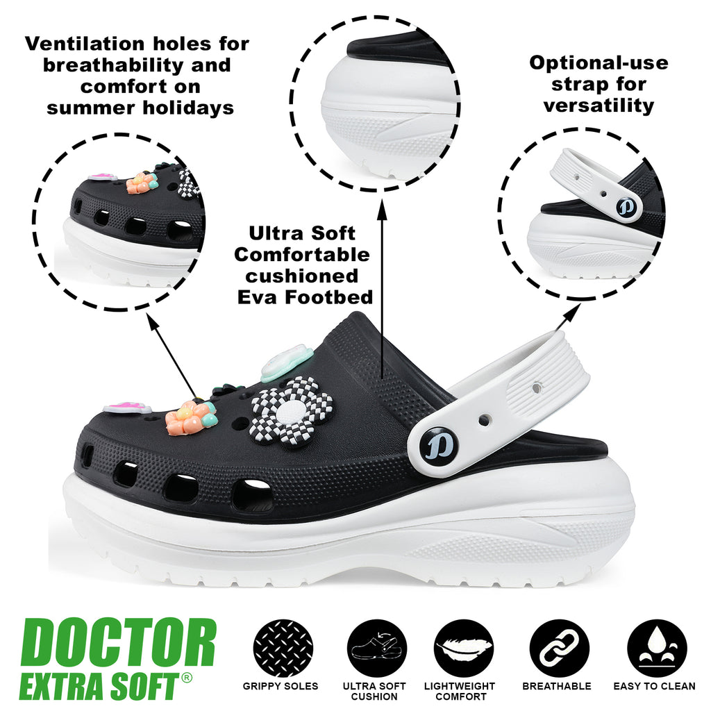 DOCTOR EXTRA SOFT Women's Slippers | Anti-Skid, Waterproof, Lightweight | D-555